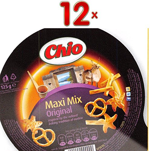 Chio Maxi Mix Original Noir 12 x 125g Packung (Kracker-Mix) von Intersnack