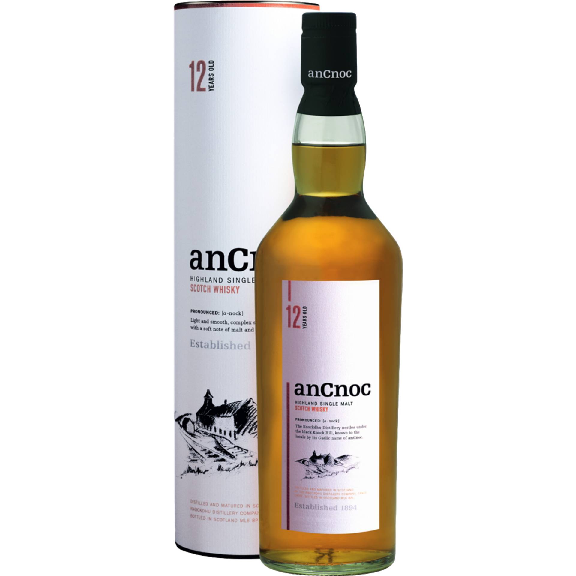 anCnoc 12 Years Old Highland Single Malt, Scotch Whisky, 0,7 L, 40% Vol., Schottland, Spirituosen anCnoc 12 Years Old Highland Single Malt, Scotch Whisky, 0,7 L, 40% Vol., Schottland, Spirituosen von Inver House Distillers Ltd, Airdrie ML6 8PL Lanarkshire Scotland