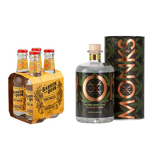 Monks -Mary Jane- Gin aus Südafrika/CBD/Canabis Sativa/Wachholder/Fynbos / 0,7 L / 43% Vol /(Einweg Flaschen Preis incl. 1,00 € / 4 x 0,25€ DPG Einwegpfand) (Tonic Bundle 3) von Inverroche