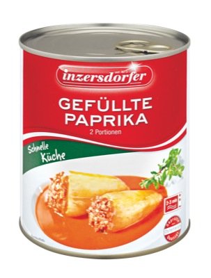 Inzers. Dose 800g, Gefüllte Paprika 6 x 800 g Inzers. Dose 800g, Gefüllte Paprika 6 x 800 g von Inzersdorfer