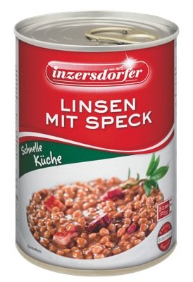 Inzers. Linsen mit Speck 400g 6 x 400 g von Inzersdorfer