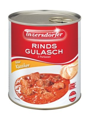 Inzers. Rindsgulasch 800g 6 x 800 g Inzers. Rindsgulasch 800g 6 x 800 g von Inzersdorfer