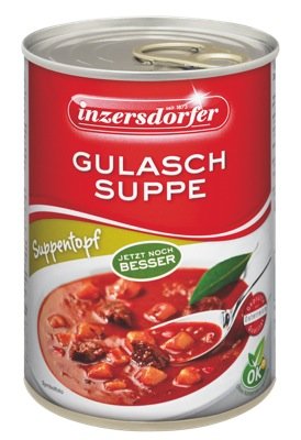 Inzers. Suppe 400g, Gulasch 6 x 400 g von Inzersdorfer