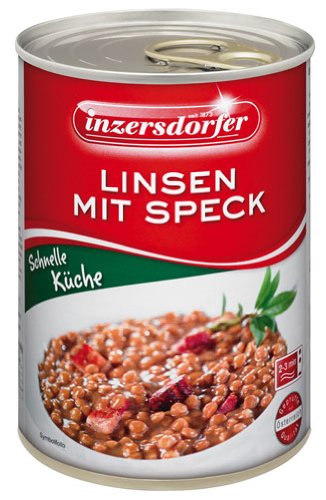Inzersdorfer - Linsen mit Speck - 400 g von Inzersdorfer
