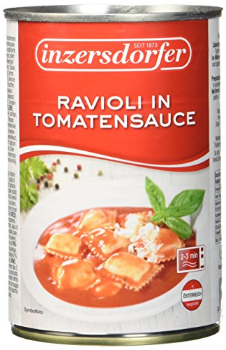 Inzersdorfer Ravioli in Tomatensau, 6er Pack (6 x 400 g) von Inzersdorfer