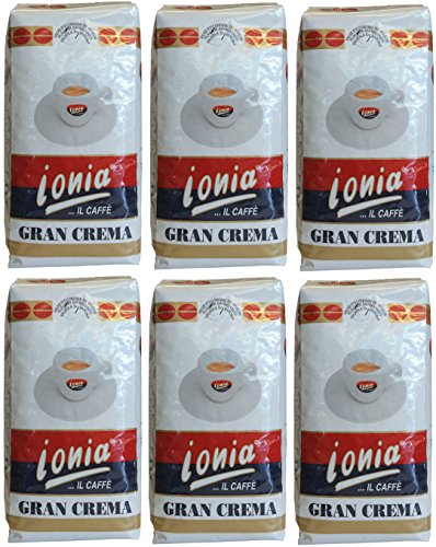Espresso Gran Crema - ganze Bohnen (6 x 1 kg) von Ionia