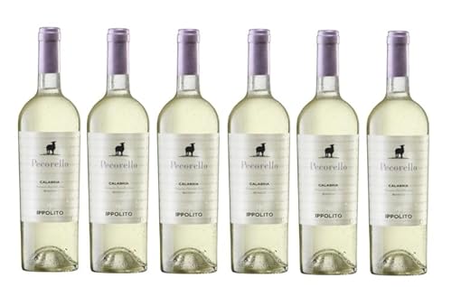 6x 0,75l - 2024er - Ippolito - Pecorello - Bianco - Calabria I.G.P. - Kalabrien - Italien - Weißwein trocken 6x 0,75l - 2024er - Ippolito - Pecorello - Bianco - Calabria I.G.P. - Kalabrien - Italien - Weißwein trocken von Ippolito