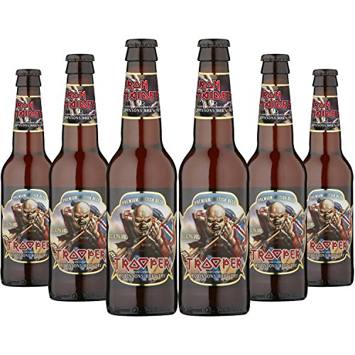 6 Flaschen Iron Maiden Trooper Ale a 0.33l 4,7% Vol. kleine Flasche inc.1.50€ EINWEG Pfand von Iron Maiden Trooper