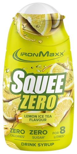 IronMaxx SqueeZero - Lemon Ice Tea 65ml Sirup, Erfrischendes Geschmackserlebnis für 8 Liter, Zuckerfrei und Kalorienfrei in 100ml verzehrfertigem Getränk IronMaxx SqueeZero - Lemon Ice Tea 65ml Sirup, Erfrischendes Geschmackserlebnis für 8 Liter, Zuckerfrei und Kalorienfrei in 100ml verzehrfertigem Getränk von IronMaxx