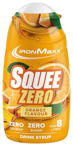 IronMaxx SqueeZero - Orange 65ml Sirup, Erfrischendes Geschmackserlebnis für 8 Liter, Zuckerfrei und Kalorienfrei in 100ml verzehrfertigem Getränk IronMaxx SqueeZero - Orange 65ml Sirup, Erfrischendes Geschmackserlebnis für 8 Liter, Zuckerfrei und Kalorienfrei in 100ml verzehrfertigem Getränk von IronMaxx