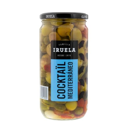 Oliven Cocktail "Mediterráneo" mit Stein und Pickles - 720 g Oliven Cocktail "Mediterráneo" mit Stein und Pickles - 720 g von Iruela