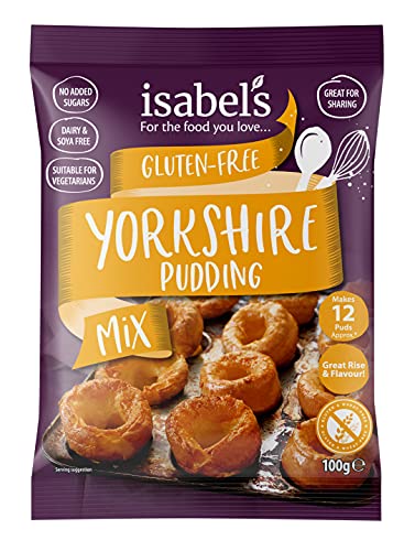 Isabels Glutenfreie Yorkshire Pudding-Mischung Jeder Beutel ergibt ca. 12 Puds. 4 x 100 g Beutel von Isabels