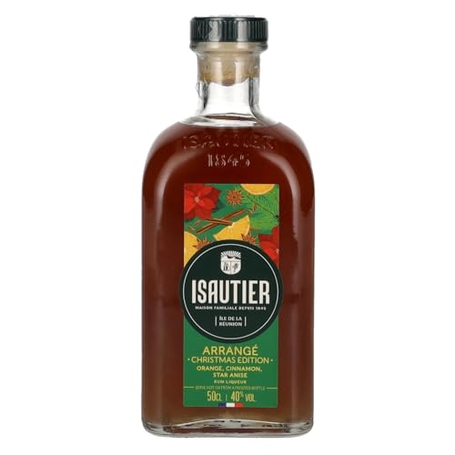 Isautier I Arrange Christmas Edition I 500 ml I 40% Volume I Brauner-Rum Likör von Isautier