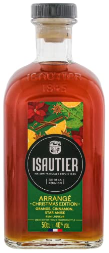Isautier I Arrange Christmas Edition I 500 ml I 40% Volume I Brauner-Rum Likör von Isautier