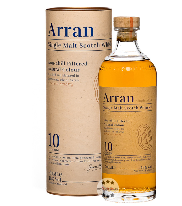 Arran 10 Jahre Single Malt Whisky (46 % Vol., 0,7 Liter) von Isle of Arran Distillers