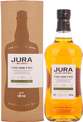 Isle of Jura 13 Years Old TWO ONE TWO Single Malt Scotch Whisky (1 x 0.7 l) von Jura