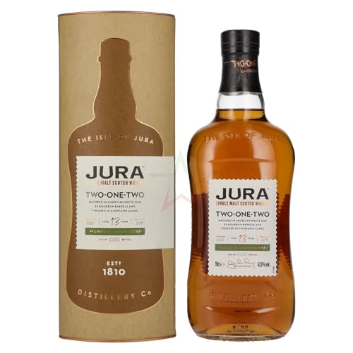 Isle of Jura 13 Years Old TWO ONE TWO Single Malt Scotch Whisky 47,50% 0,70 Liter von Isle of Jura