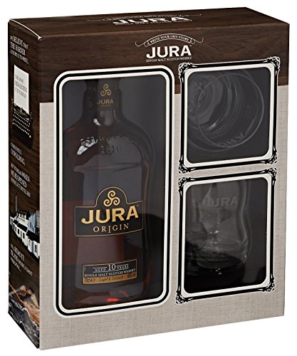 Isle of Jura Origin 10 Years Old + GB mit 2 Gläser 40% Vol. 0,7 l von Jura