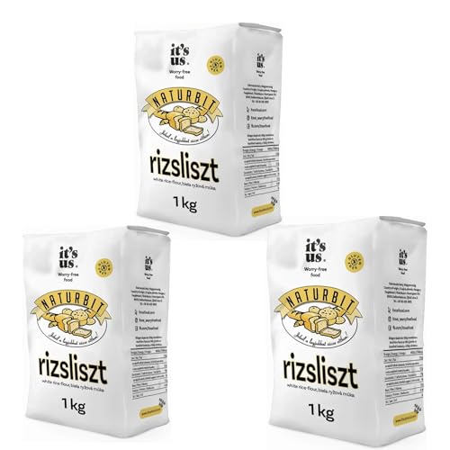 Brotmagie Reismehl mit zarter Textur, glutenfrei 3x1000 g von It´s us