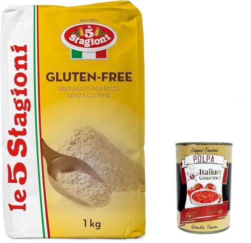 10x 5 Stagioni Mehl Farina senza glutine Gluten free Glutenfrei 1Kg + Italian Gourmet polpa 400g von Italian Gourmet E.R.