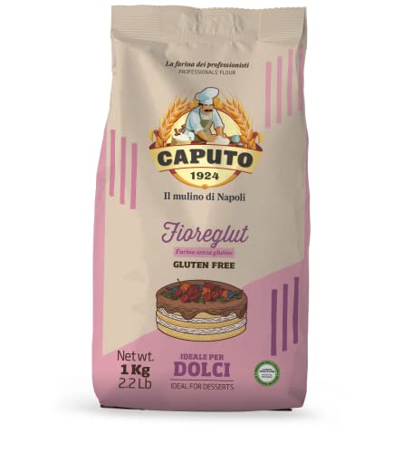 10x Antico Molino Caputo Mehl Farina senza glutine per dolci Fioreglut Glutenfrei Kuchenmehl ideal for dessert 1Kg + Italian Gourmet polpa 400g von Italian Gourmet E.R.