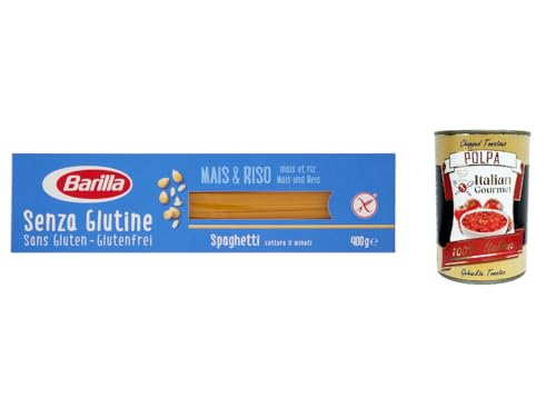 10x Barilla Spaghetti 400g senza Glutine Glutenfrei pasta nudeln, gluten free + Italian Gourmet polpa 400g von Italian Gourmet E.R.