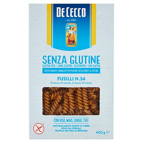 10x De Cecco Fusilli senza Glutine No. 34 Glutenfrei pasta nudeln 400G + Italian Gourmet polpa 400g von Italian Gourmet E.R.