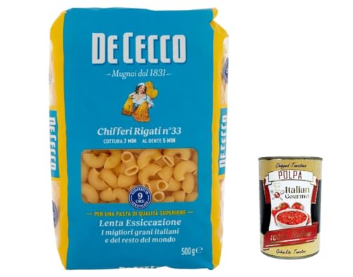 10x De Cecco Pasta 100% Italian Chifferi Rigati n° 33 Noodles 500 g + Italian Gourmet Polpa 400 g 10x De Cecco Pasta 100% Italian Chifferi Rigati n° 33 Noodles 500 g + Italian Gourmet Polpa 400 g von Italian Gourmet E.R.