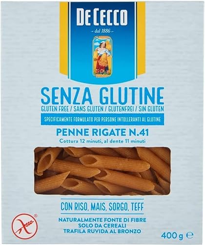 10x De Cecco Penne rigate senza Glutine No. 41 Glutenfrei pasta nudeln 400G + Italian Gourmet polpa 400g von Italian Gourmet E.R.