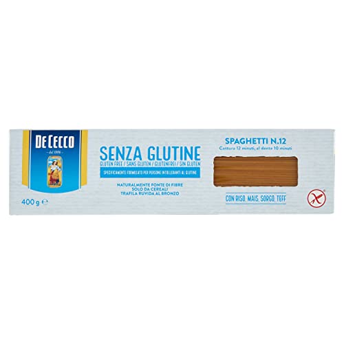 10x De Cecco Spaghetti senza Glutine No. 12 Glutenfrei pasta nudeln 400G + Italian Gourmet polpa 400g von Italian Gourmet E.R.