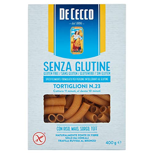 10x De Cecco Tortiglioni senza Glutine No. 23 Glutenfrei pasta nudeln 400G + Italian Gourmet polpa 400g 10x De Cecco Tortiglioni senza Glutine No. 23 Glutenfrei pasta nudeln 400G + Italian Gourmet polpa 400g von Italian Gourmet E.R.