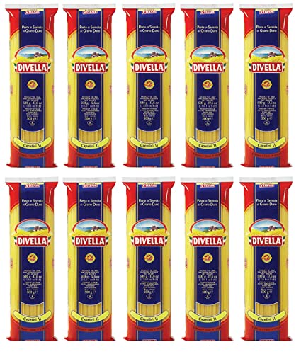10x Divella Capellini n°11 Hartweizengrieß Pasta Italienische Nudeln 500g Packung + Italian Gourmet Polpa di Pomodoro 400g Dose 10x Divella Capellini n°11 Hartweizengrieß Pasta Italienische Nudeln 500g Packung + Italian Gourmet Polpa di Pomodoro 400g Dose von Italian Gourmet E.R.