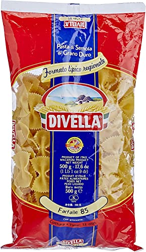 10x Divella Farfalle N. 85 Hartweizengrieß Pasta Italienische Nudeln 500g Packung + Italian Gourmet Polpa di Pomodoro 400g Dose von Italian Gourmet E.R.