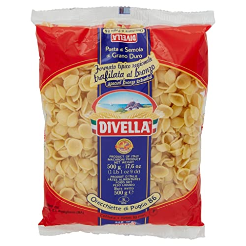 10x Divella Orecchiette di Puglia N. 86 Hartweizengrieß Pasta Italienische Nudeln 500g Packung + Italian Gourmet Polpa di Pomodoro 400g Dose von Italian Gourmet E.R.