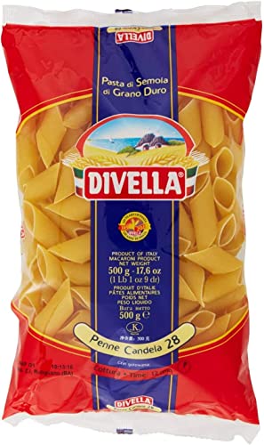 10x Divella Penne Candela N. 28 Hartweizengrieß Pasta Italienische Nudeln 500g Packung + Italian Gourmet Polpa di Pomodoro 400g Dose von Italian Gourmet E.R.
