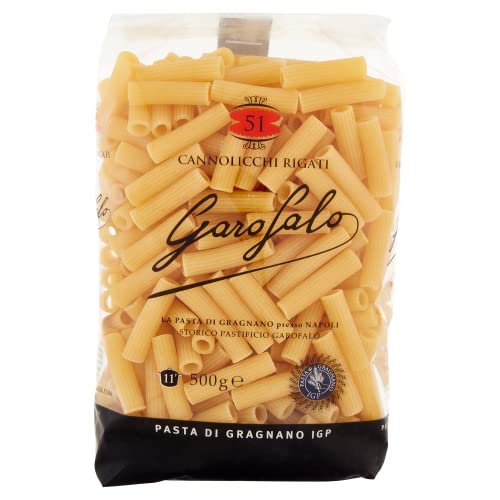 10x Garofalo Cannolicchi rigati N. 51 Neapolitanische Hartweizengrieß Packung mit 500g Pasta IGP + Italian Gourmet polpa 400g von Italian Gourmet E.R.