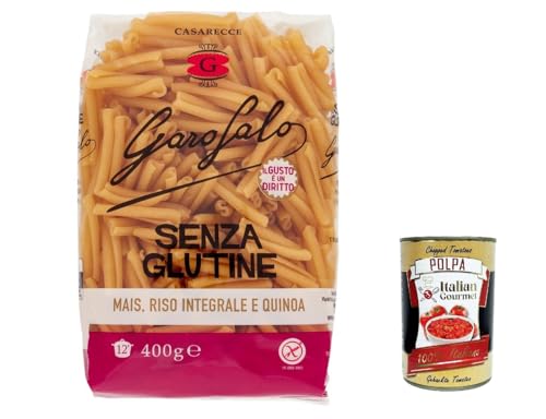 10x Garofalo Casarecce 400 g Senza Glutine Glutin free, glutenfrei Pasta Noodles + Italian Gourmet Polpa 400 g von Italian Gourmet E.R.