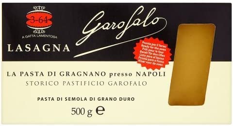 10x Garofalo IGP Lasagna N° 3-64 Hartweizengrieß Pasta 100% Neapolitanische Pasta Packung mit 500g + Italian Gourmet polpa 400g von Italian Gourmet E.R.