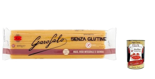 10x Garofalo Spaghetti 400 g Senza Glutine Glutin free, glutenfrei Pasta Noodles + Italian Gourmet Polpa 400 g von Italian Gourmet E.R.