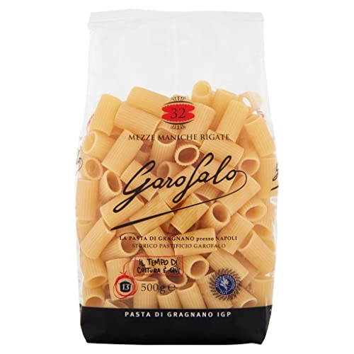 10x Mezze maniche rigate N. 32 Neapolitanische Hartweizengrieß Packung mit 500g Pasta IGP + Italian Gourmet polpa 400g von Italian Gourmet E.R.