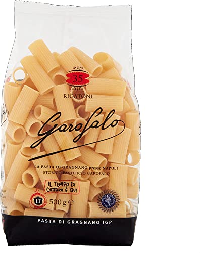 10x Garofalo Rigatoni No. 35 Neapolitanische Hartweizengrieß Packung mit 500g Pasta IGP + Italian Gourmet polpa 400g von Italian Gourmet E.R.