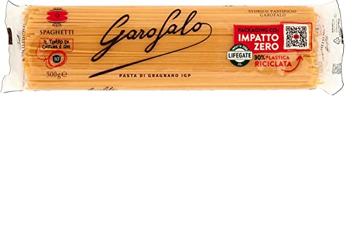 10x Garofalo Spaghetti N° 9 Neapolitanische Hartweizengrieß Packung mit 500g Längliche Pasta IGP + Italian Gourmet polpa 400g von Italian Gourmet E.R.