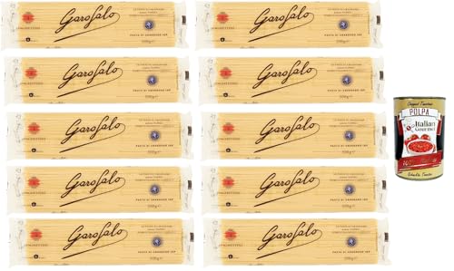 10x Spaghettini N. 4 Neapolitanische Hartweizengrieß Packung mit 500g Pasta IGP + Italian Gourmet polpa 400g 10x Spaghettini N. 4 Neapolitanische Hartweizengrieß Packung mit 500g Pasta IGP + Italian Gourmet polpa 400g von Italian Gourmet E.R.