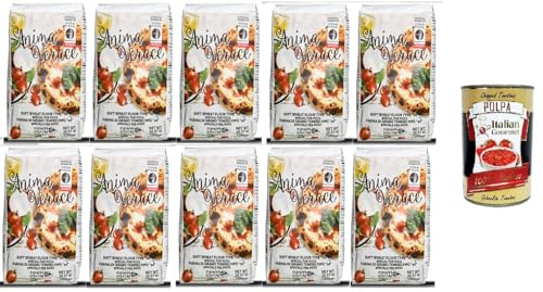 10x Molino Denti Spezialmehl für Pizza „Anima Verace“ 1 kg + Italian Gourmet polpa 400g 10x Molino Denti Spezialmehl für Pizza „Anima Verace“ 1 kg + Italian Gourmet polpa 400g von Italian Gourmet E.R.