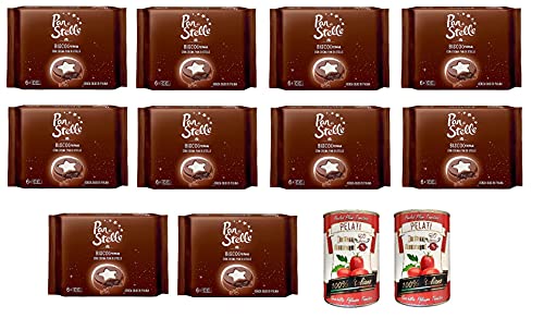 10x Mulino Bianco Pan di stelle Biscocrema kekse mit sahne Italien biscuits cookies 168g + Italian Gourmet 100% italienische geschälte Tomaten dosen 2x 400g 10x Mulino Bianco Pan di stelle Biscocrema kekse mit sahne Italien biscuits cookies 168g + Italian Gourmet 100% italienische geschälte Tomaten dosen 2x 400g von Italian Gourmet E.R.