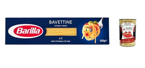 10x Pasta Barilla Bavettine Nr. 11 italienisch Nudeln 500 g pack + Italian Gourmet polpa 400g von Italian Gourmet E.R.