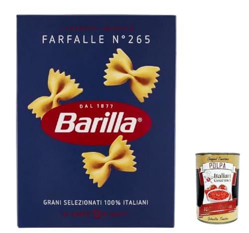 10x Pasta Barilla Farfalle Nr. 265 italienisch Nudeln 500 g pack + Italian Gourmet polpa 400g von Italian Gourmet E.R.