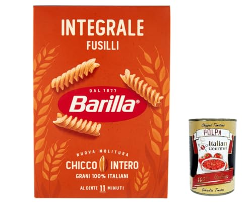 10x Pasta Barilla Fusilli Integrali Vollkorn italienisch Nudeln 500 g pack + Italian Gourmet polpa 400g von Italian Gourmet E.R.