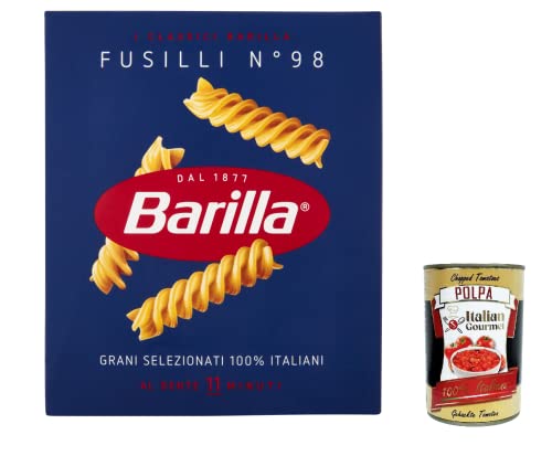 10x Pasta Barilla Fusilli Nr. 98 italienisch Nudeln 500 g pack + Italian Gourmet polpa 400g 10x Pasta Barilla Fusilli Nr. 98 italienisch Nudeln 500 g pack + Italian Gourmet polpa 400g von Italian Gourmet E.R.