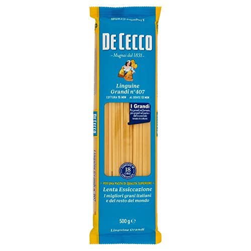 10x Pasta De Cecco 100% Italienisch Linguine grandi n. 407 Nudeln 500g + Italian Gourmet Polpa 400g von Italian Gourmet E.R.